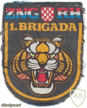 CROATIA National Guard 1st Brigade patch, 1st type, 1990, War of Independence img10428