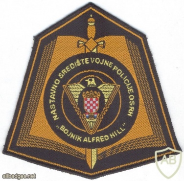 CROATIA Army Military Police Training Center sleeve patch img10432