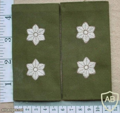 Denmark Army Lieut Colonel rank slides, combat dress img10530