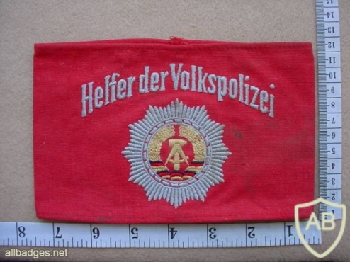 East German Helfer der Volkspolizei (Police Helper) armband img10641