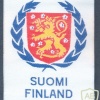 UNITED NATIONS - Finland peacekeeping contingents generic patch sleeve patch, silk bevo #2