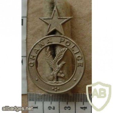 GHANA Police Service (GPS) cap badge, Lower ranks, bronze img10963