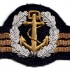 Sailors qualification badge, silver, cloth, mess uniform
