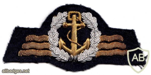Sailors qualification badge, silver, cloth, mess uniform img11107