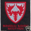 NATO - KFOR - Norwegian Element in Macedonia sleeve patch