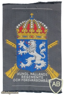 SWEDEN Halland Infantry Regiment sleeve patch, 1981- 1990 pattern, obsolete img11572