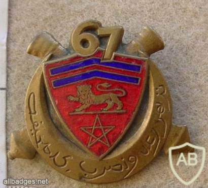 1st Free French Army 67th North African Artillery (67eme Regiment dArtillerie Nord Africaine) pocket badge img11882