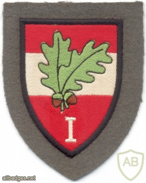 AUSTRIA Army (Bundesheer) - 1st Corps Command sleeve patch, dress uniform, type 1 img11948