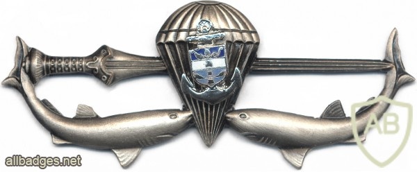 COLOMBIA Navy Amphibious Diver-Parachutist qualification badge, silvercurrent img12067