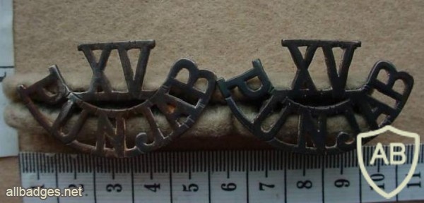 Indian 15th Punjab Regiment shoulder title, type 2 img12365