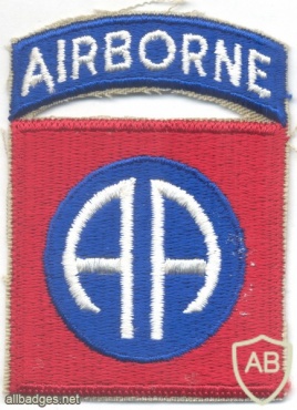 US Army 82nd Airborne Division patch and scroll, full color img12524