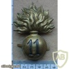 Italy 11th Granatieri di Sardegna officers tropical hat badge