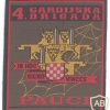 CROATIA Army 4th Guards Brigade "The Spiders" patch, 1995, War of Independence