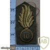 Italy 10th Granatieri di Sardegna officers tropical hat badge, bullion img13011