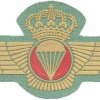 SPAIN Spanish Legion Airborne Parachute wings, post 1977, cloth, gold