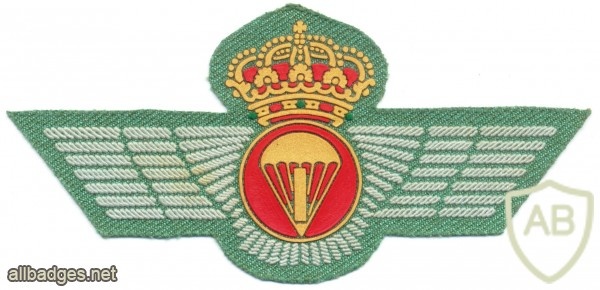 SPAIN Post 1977 Spainish Army Airborne Brigade 6" duty uniform para wing patch C
