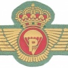 SPAIN Spanish Legion Airborne Parachute Rigger wings, post 1977, cloth, gold