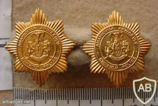 Kwazulu Police collar badges img13203