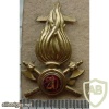 Italian 20th National Fire Departments cap badge