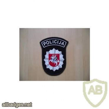Lithuania police arm patch, type 2 img13946