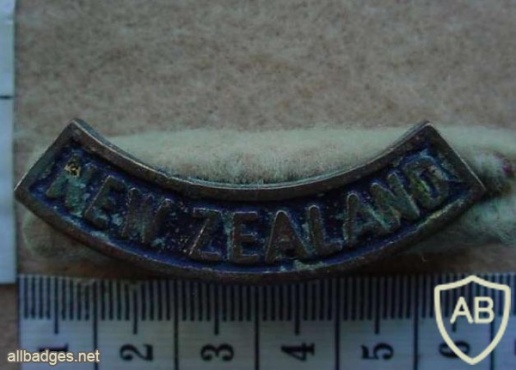 New Zealand shoulder title, WWII brass casting img14323