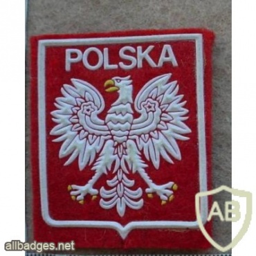 Polish Army arm patch shield, worn when serving with United Nations img14833
