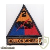US Army 2nd Armored Division "Hell on Wheels" sleeve patch img15520