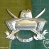 Demonstration armor school cap badge, silver