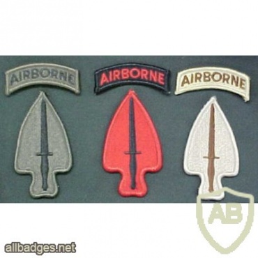 US Army Special Operations Command ( Airborne ) patch, desert img15728