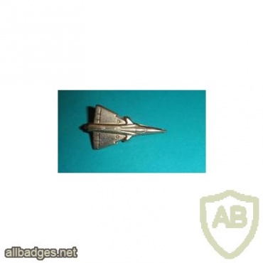 kfir airplane - silver img16049