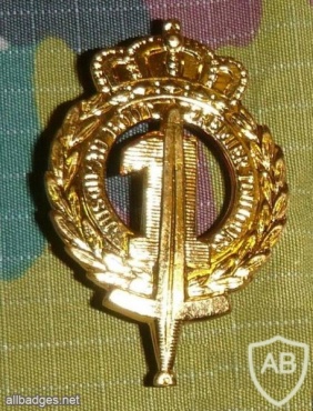 1 line infantry cap badge, gold img17013