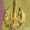 12 line infantry cap badge, type 2, gold