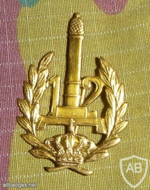 12 line infantry cap badge, type 2, gold img17021