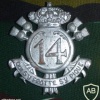 14 line infantry cap badge, silver img17018