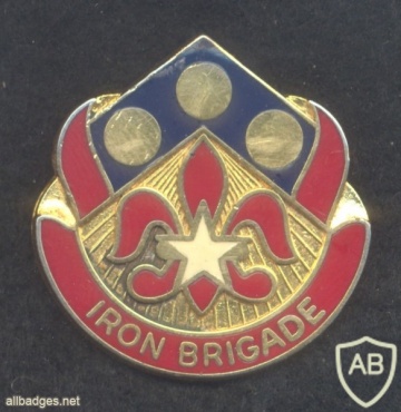 US Army  57th Field Artillery Brigade "Iron Brigade" badge img18110