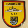 GERMANY Navy - A63 "Main" tender crew sleeve patch
