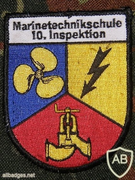 GERMANY Navy - Naval Techical School (10.Inspection) sleeve patch img19656