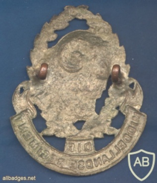 South Africa WW2 Middellandse Regiment cap badge img19783