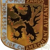FRANCE 2nd Hussars Regiment cap badge