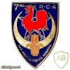 FRANCE 7th Regiment Huntsmen of Africa pocket badge, type 2