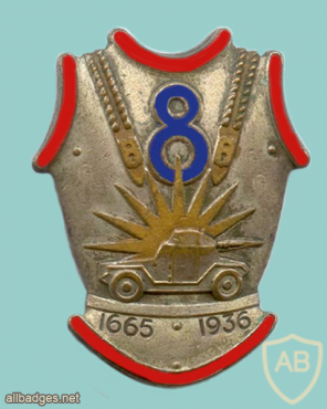 FRANCE 8th Cuirassier Regiment pocket badge img20748