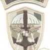 POLAND Reconnaissance Forces parachutist patch w/ "Reconnaissance" tab, desert