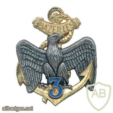 FRANCE 3rd Marine Infantry Regiment pocket badge, type 1958 img21002