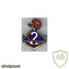 FRANCE 5th Overseas Interarms Regiment, 2nd Battery pocket badge