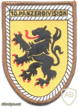 GERMANY Bundeswehr - 10th Armoured Division patch, 1959-present img21540
