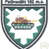 GERMANY Bundeswehr - 192nd Mechanized Infantry Battalion patch, 1959-2006