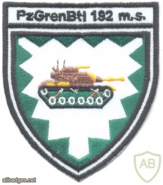 GERMANY Bundeswehr - 192nd Mechanized Infantry Battalion patch, 1959-2006 img21606