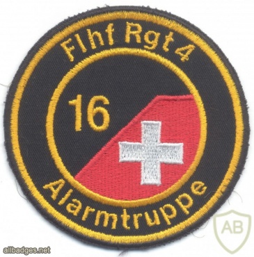 SWITZERLAND Battalion 16, Airport Regiment 4 sleeve patch img22053