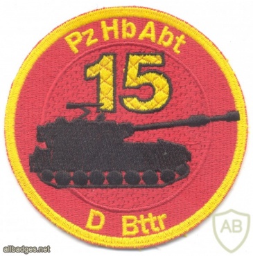 SWITZERLAND Swiss Army D Battery, Howitzer Battalion 15 sleeve patch img22059