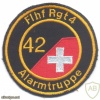 SWITZERLAND Battalion 42, Airport Regiment 4 sleeve patch